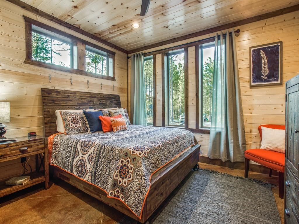 Bedroom offering a serene and nature-focused retreat