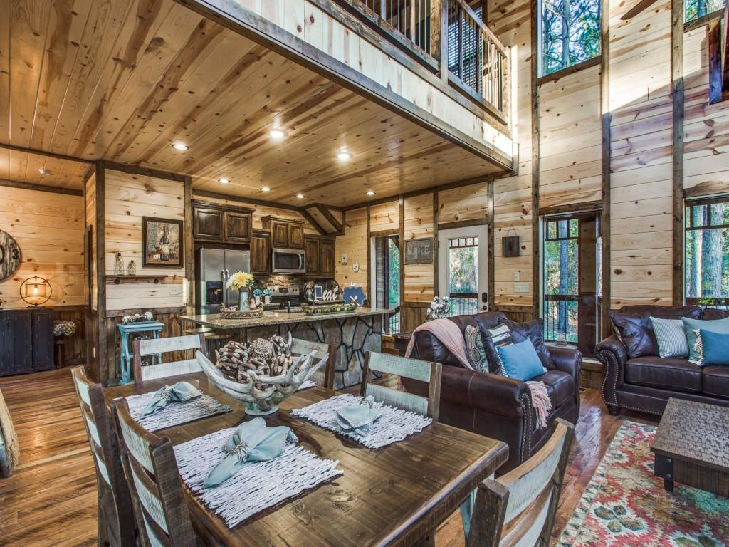Preparing and enjoying meals in our cabin kitchen